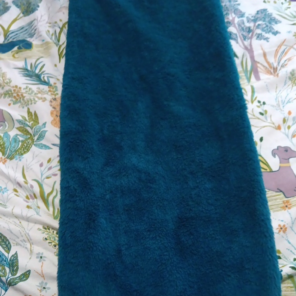 Teal Faux Fur Infinity Scarf